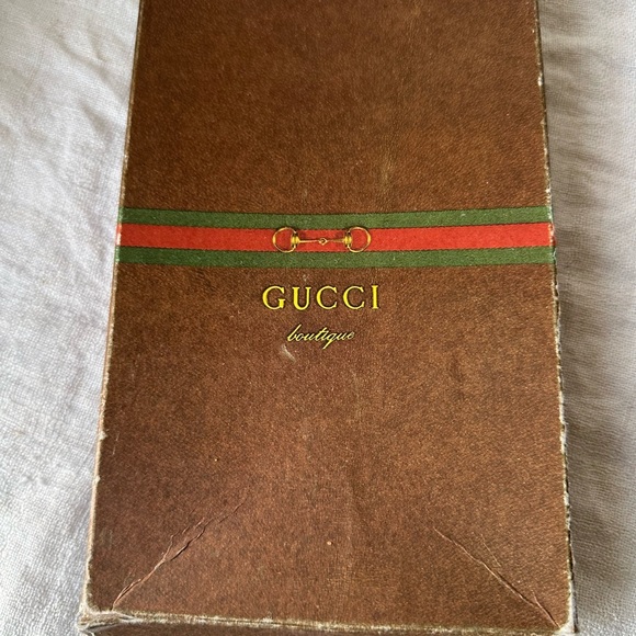 Vintage, Rare, & Authentic GUCCI Navy Blue Leather GG Picture Frame Photo Album - Picture 7 of 7